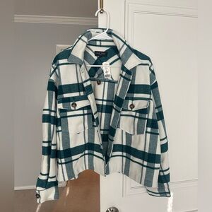 NWT Love Tree Brand Plaid Jacket